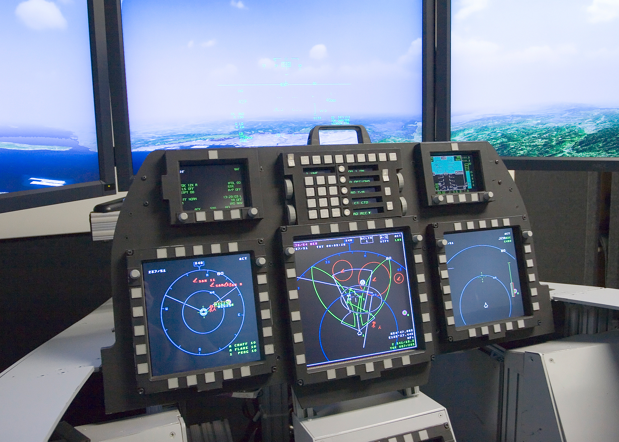F22 sim cockpit